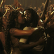 Nona Gaye and Harold Perrineau dancing close in the zion rave